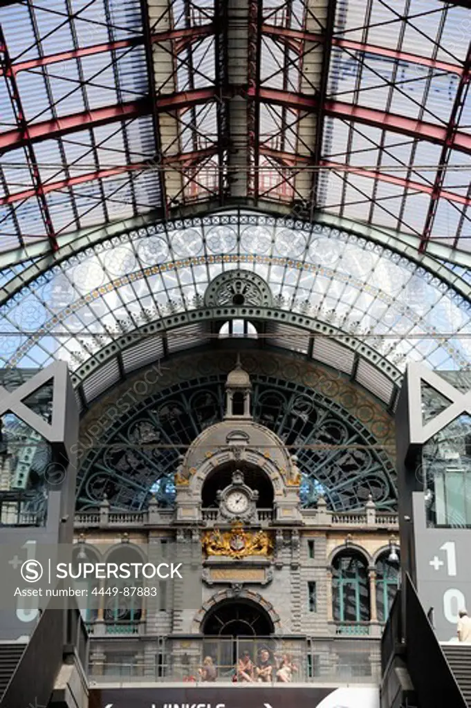 Antwerpen Centraal railway station, Centraal Station, Antwerp, Anvers, Flanders, Belgium, Benelux