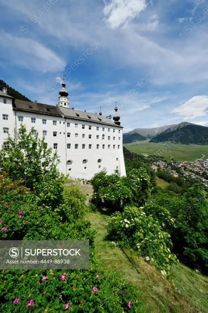 Marienberg abbey, Vinschgau, Val Venosta, Alto Adige, South Tyrol, Italy