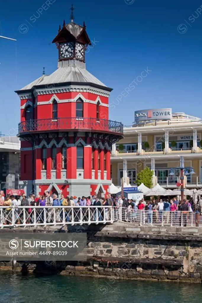 The clocktower at Victoria and Alfred Waterfront in Cape Town, Cape Town, Western Cape, South Africa