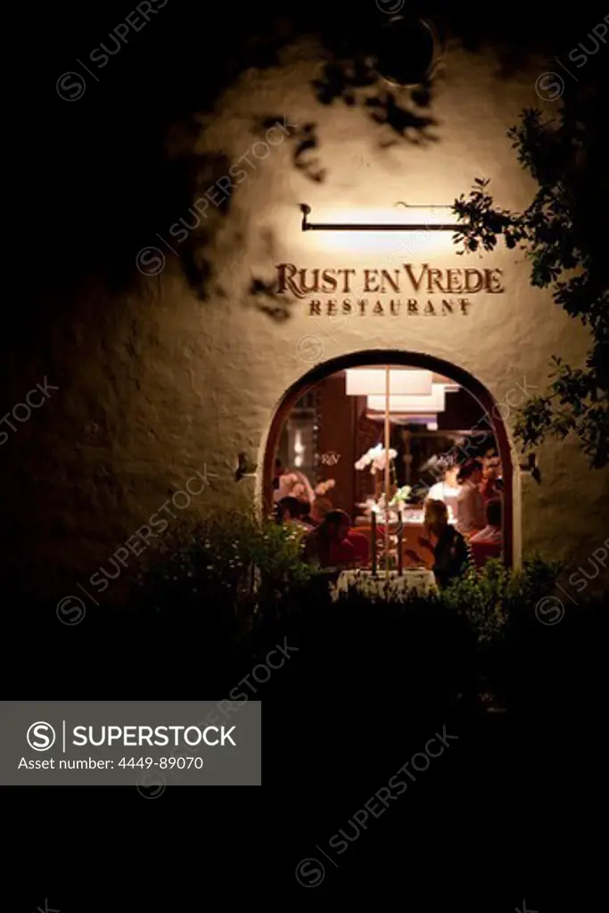 Restaurant Rust en Vrede, Stellenbosch, Western Cape, South Africa