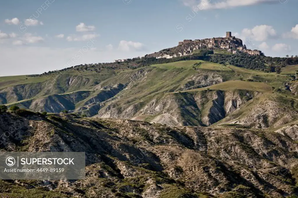 Ghost town of Craco, Province of Matera, Basilicata, Italy
