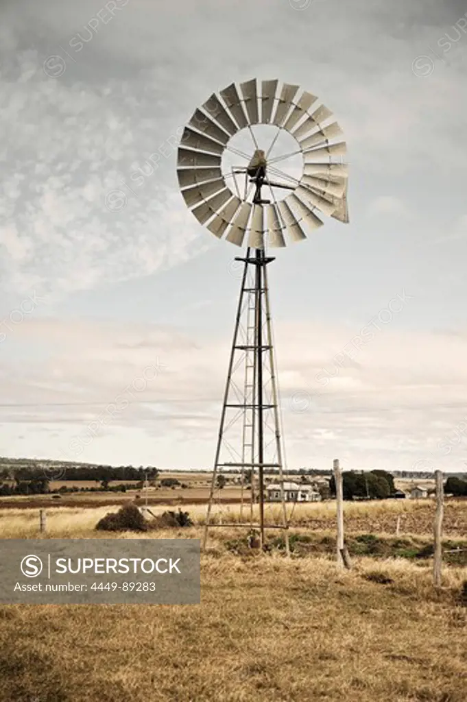 Outback windmill, around Brisbane, Queensland, Australia