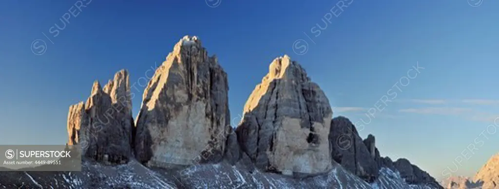 Drei Zinnen, Tre Cime, Dolomites, UNESCO World Heritage Site, South Tyrol, Veneto, Italy