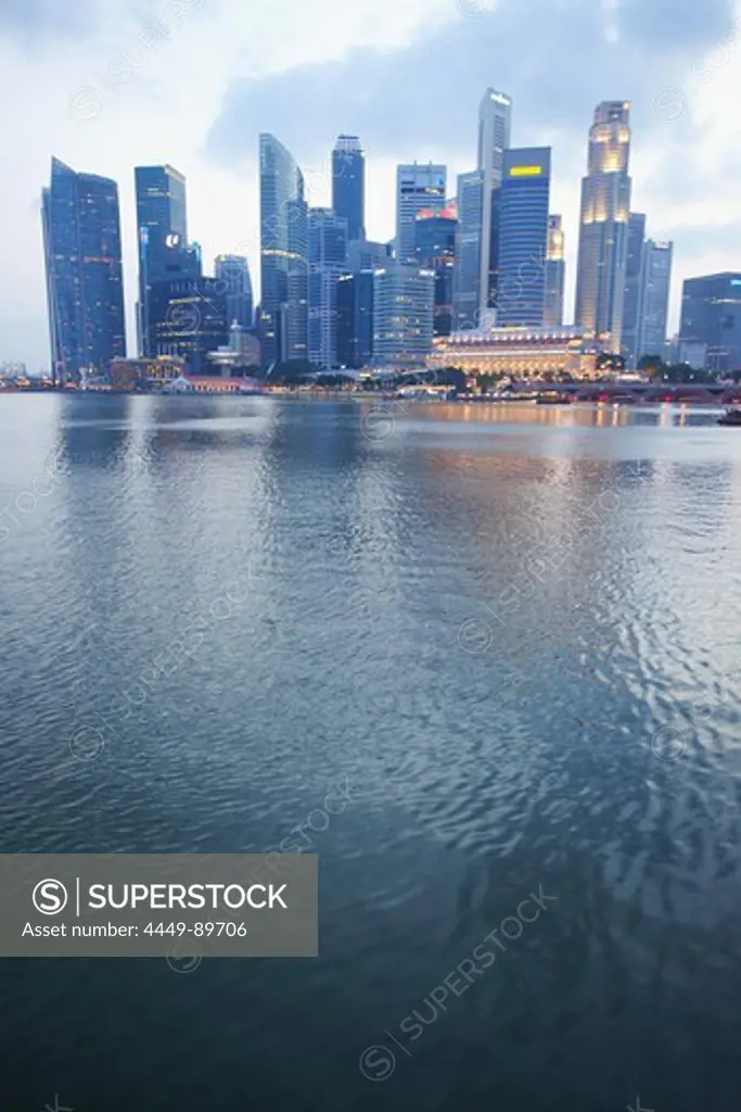 View of the Singapore Skyline, Singapore, Asia