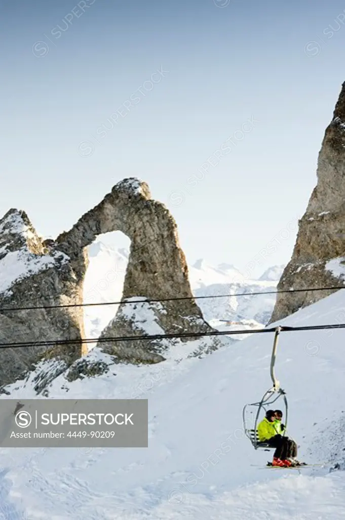 Ski-lift, Tignes, Val d Isere, Savoie department, Rhone-Alpes, France