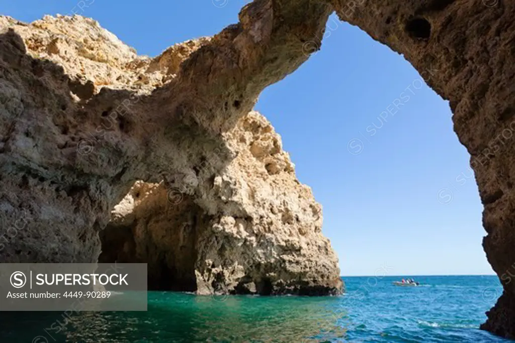 Rocks of the Algarve, Atlantic Coast, Portugal, Europe