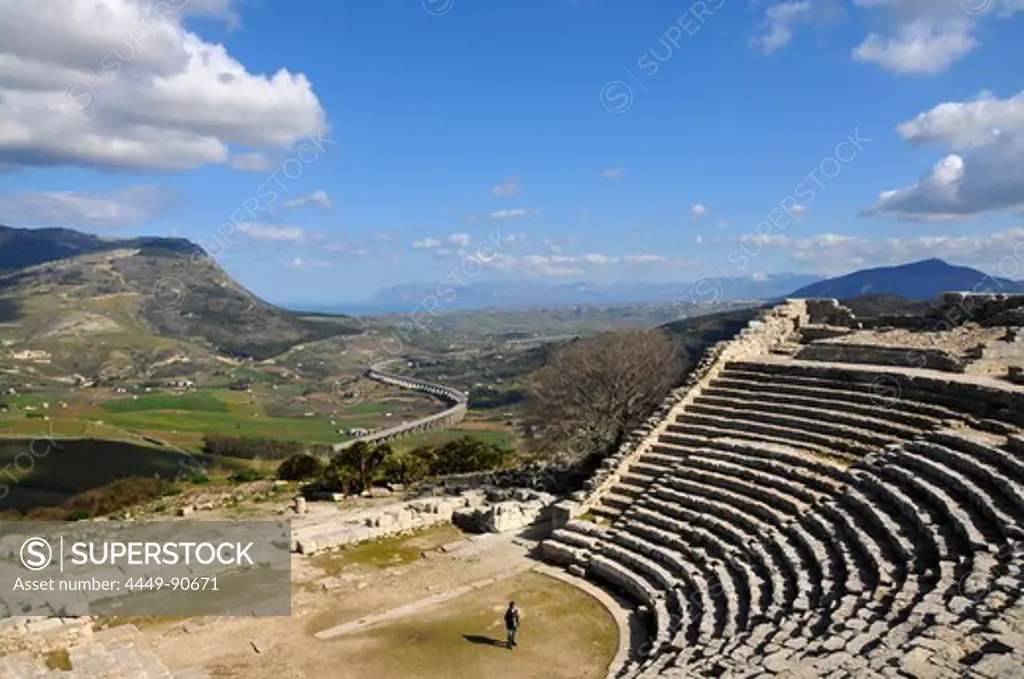 Excavations over Segesta, Trapani, Sicily, Italy