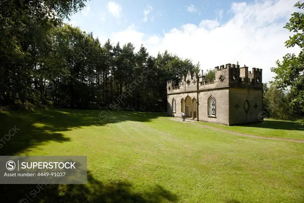 Banqueting House in the sunlight, holiday home, booking via Landmarktrust, Rowlands Gill, Northumberland, England, Great Britain, Europe