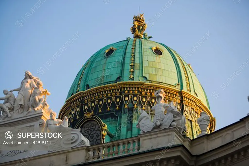 Cupola of Michaelertrakt, Alte Hofburg, Vienna, Austria