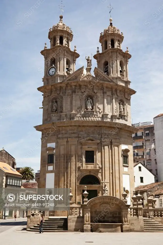 Church of La Peregrina, Iglesia de la Peregrina at Plaza de la Peregrina, Galicia, Spain