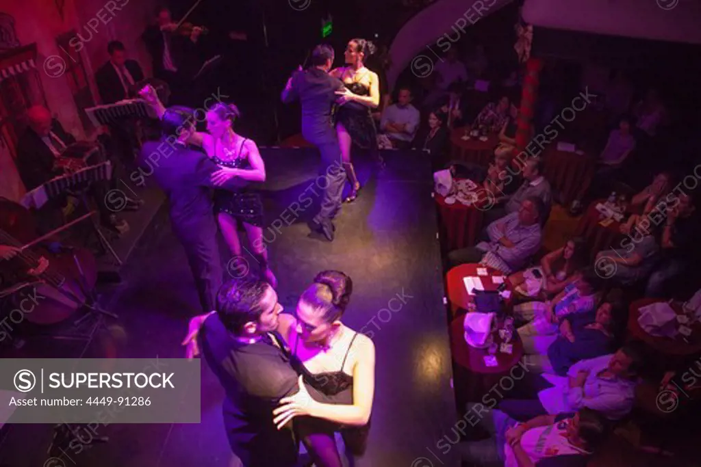 Tango dance show at El Viejo Almacen restaurant and bar, Buenos Aires, Buenos Aires, Argentina, South America