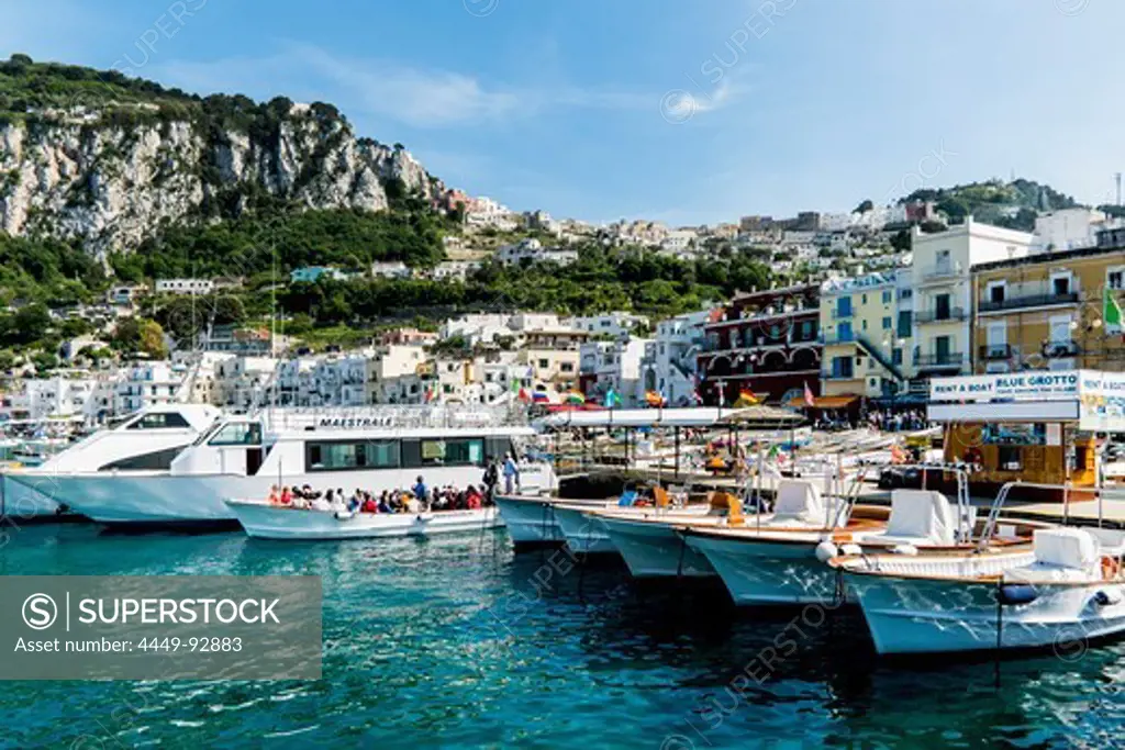 Harbour of Marina Grande, Capri, Campania, Italy