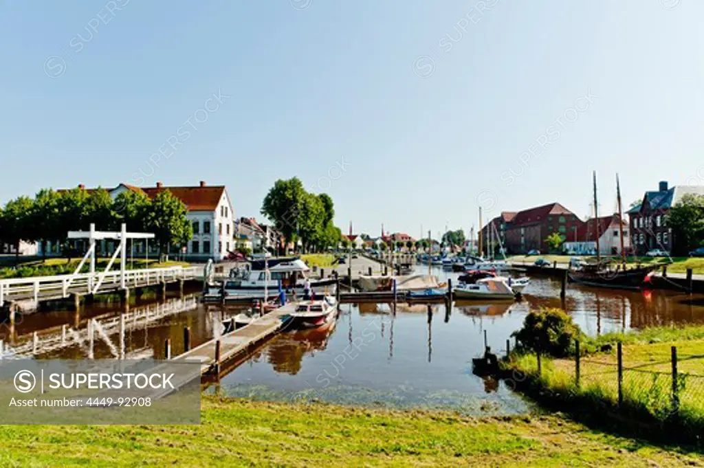 Old harbour of Toenning, Nordsee, Schleswig-Holstein, Germany