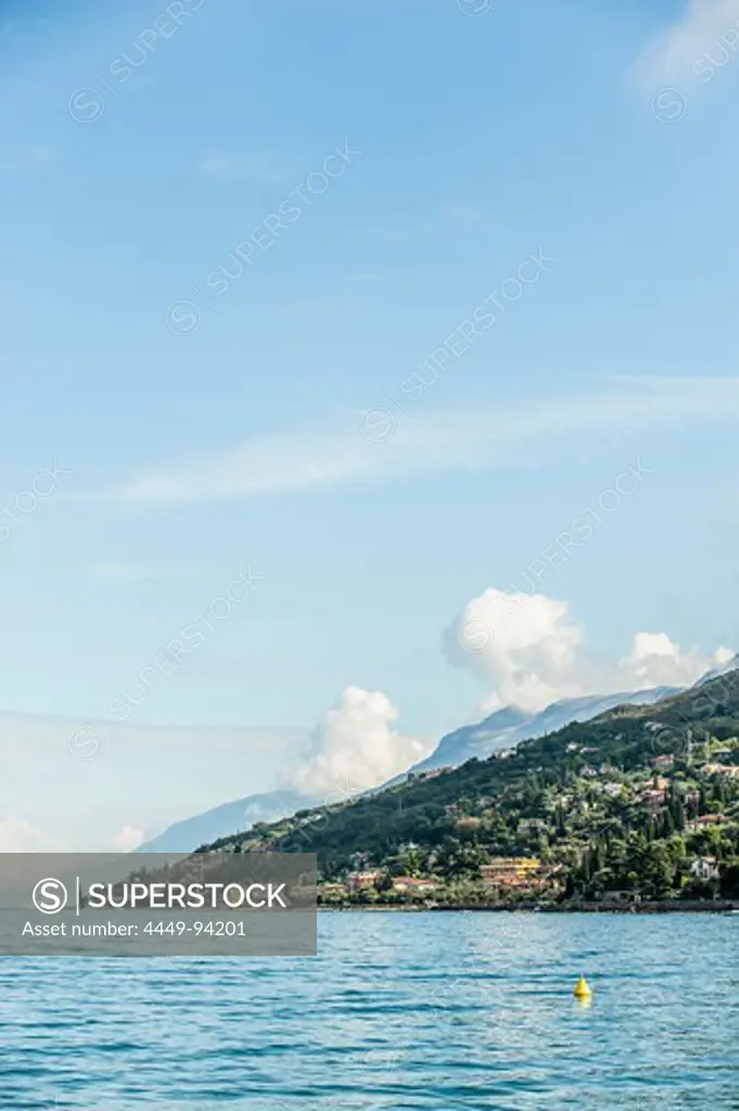 Lake view near near Torri del Benaco, Lago di Garda, Province of Verona, Northern Italy, Italy