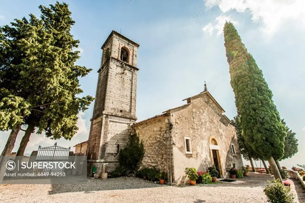 Church near Marano di Valpolicella, Lago di Garda, Province of Verona, Northern Italy, Italy