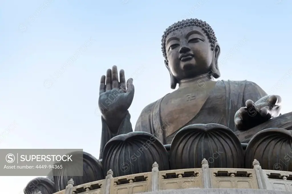 Big Buddha Statue, Po Lin Monastery, Lantau Island, Hongkong, China, Asia