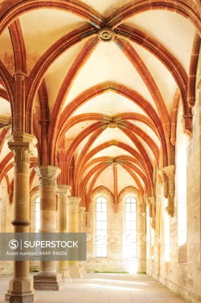 Herrenrefektorium, monastery Kloster Maulbronn, Maulbronn, Baden-Wuerttemberg, Germany, Europe