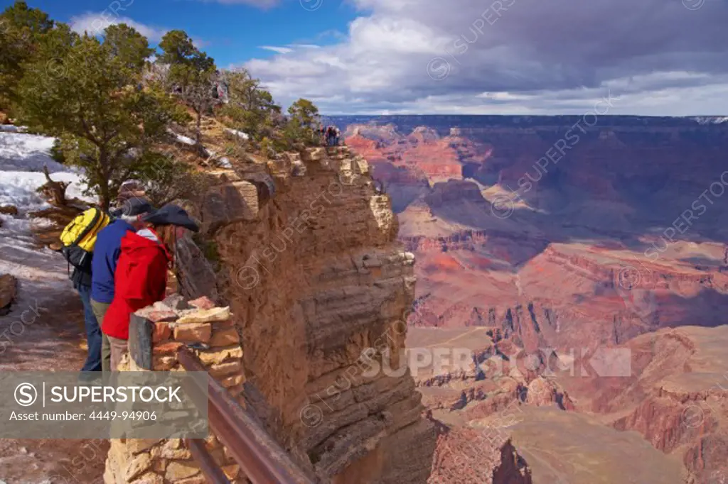 View across the Grand Canyon, South Rim, Grand Canyon National Park, Arizona, USA, America