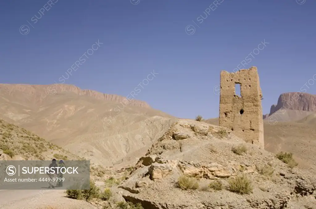 Women and ruin, Dades gorge, Morocco