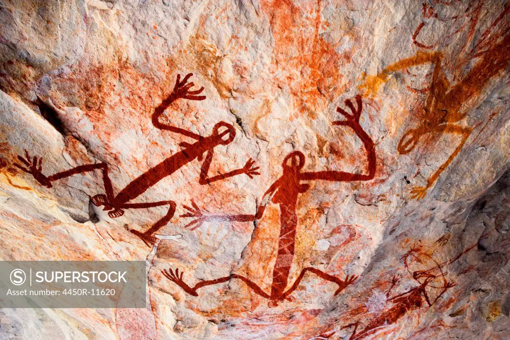 Aboriginal pictograph, Kakadu National Park, Arnhem Land, Australia Kakadu National Park, Arnhem Land, Australia