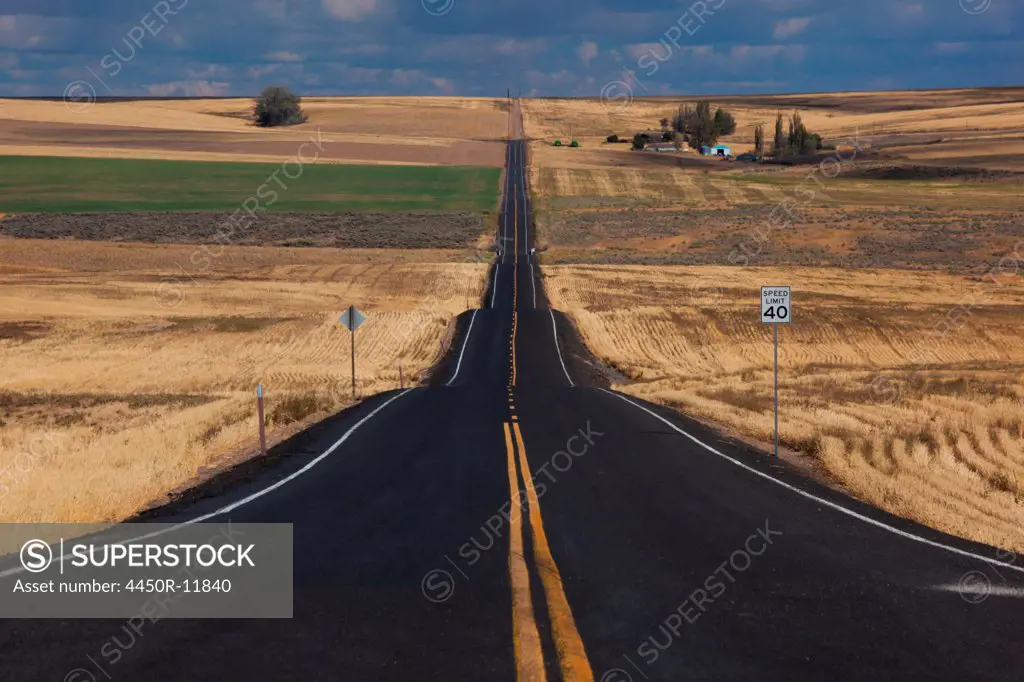 Rural road, Palouse, Washington, USA Palouse, Washington, USA