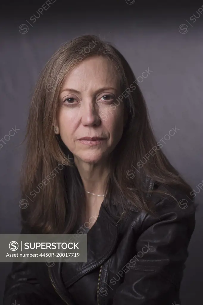 Portrait of a middle aged woman.