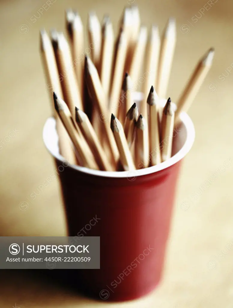 Pencils in a Red Cup