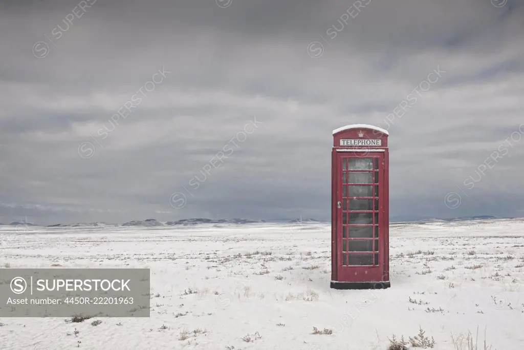 Telephone Box in Remote Location