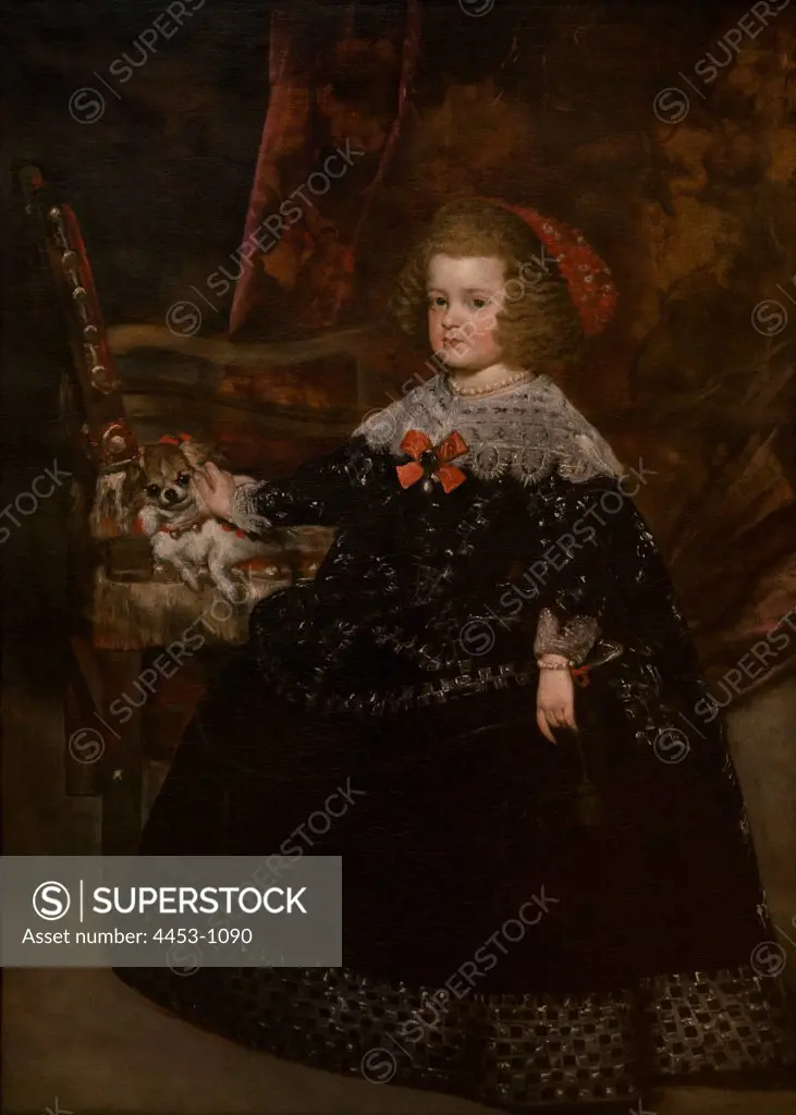 Maria Teresa (1638-1683) ; Infanta of Spain by Juan Bautista Martinez del Mazo (1612-1667 ) Oil on canvas.