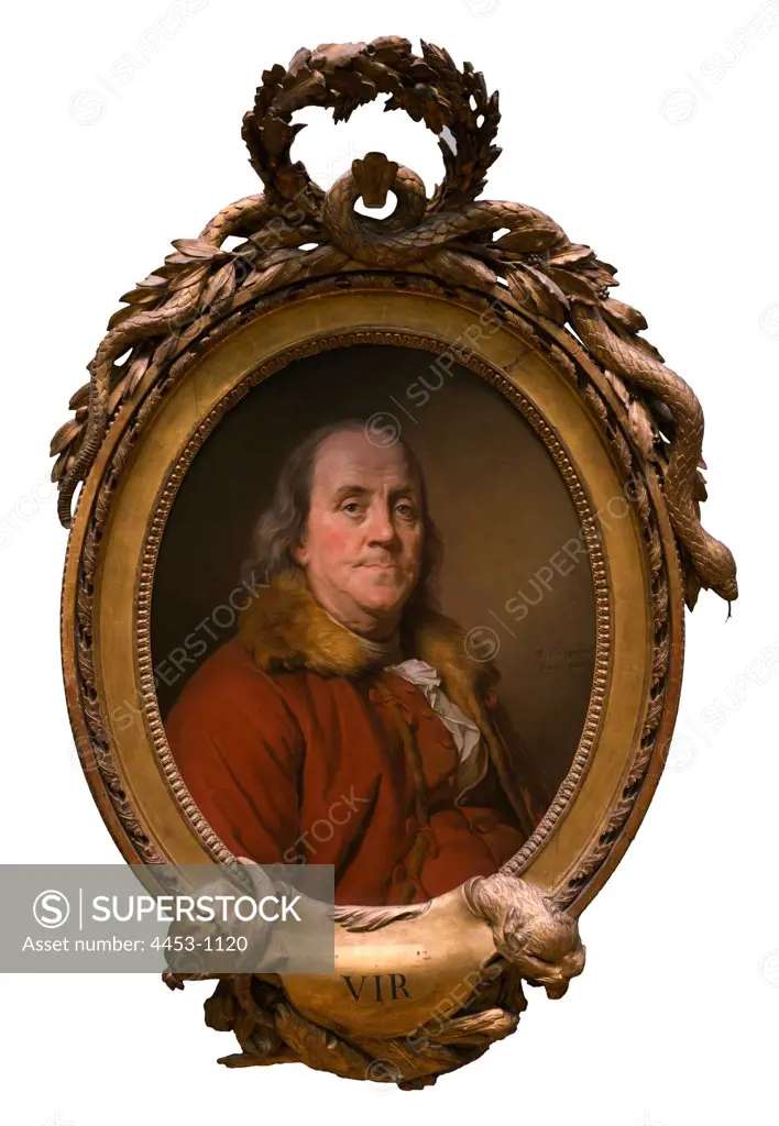 Joseph Siffred Duplessis; French; Carpentras 1725-1802 Versailles ; Benjamin Franklin (1706-1790) 1778 ; oil on canvas