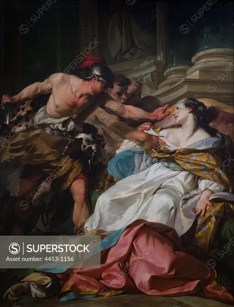 Jean-Baptiste Marie Pierre; French; Paris 1714-1789 Paris; The Death of Harmonia; ca. 1740-41; Oil on canvas.