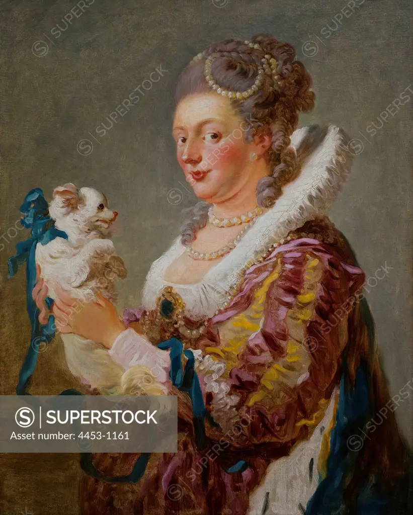 Jean Honore Fragonard; French; Grasse 1732-1806 Paris; A Woman with a Dog; ca. 1769; Oil on canvas.