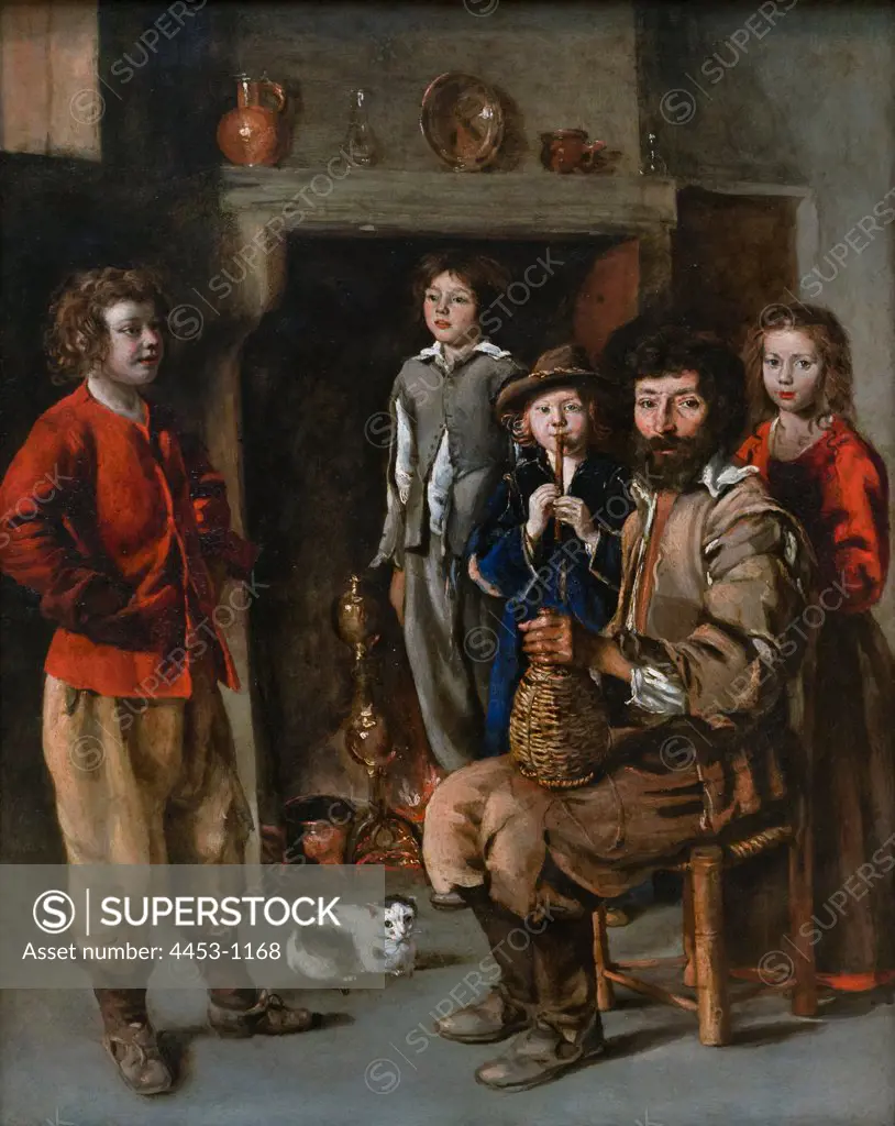 Antoine Le Nain; French; Laon ca. 1600-1648 Paris; A Peasant Family; ca. 1640; Oil on copper.