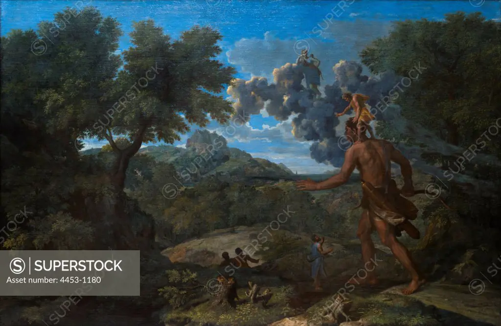 Nicolas Poussin; French; Les Andelys 1594-1665 Rome; Blind Orion Searching for the Rising Sun; 1658; Oil on canvas.