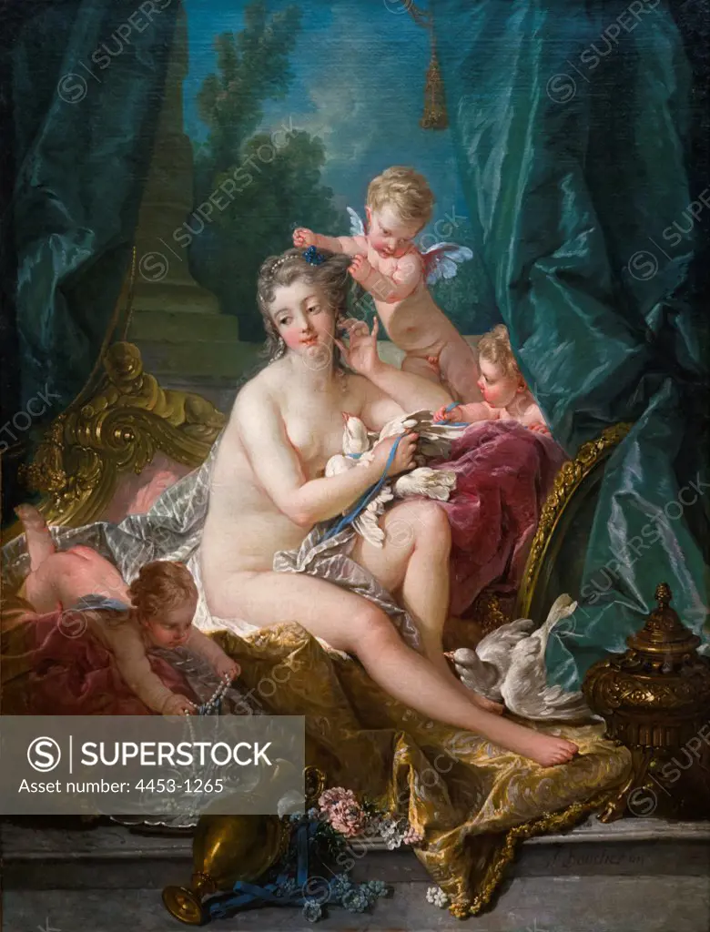 Francois Boucher; French; Paris 1703-1770 Paris; The Toilette of Venus; 1751; Oil on canvas.