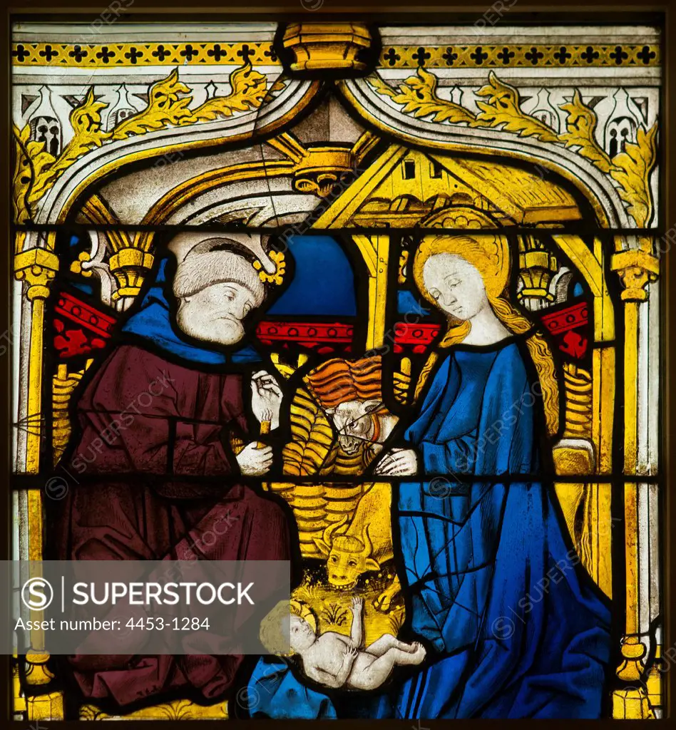 The Nativity; art product from France; Burgundy; possibly Dijon. Made about.1440; bequest of George D. Pratt 1935.