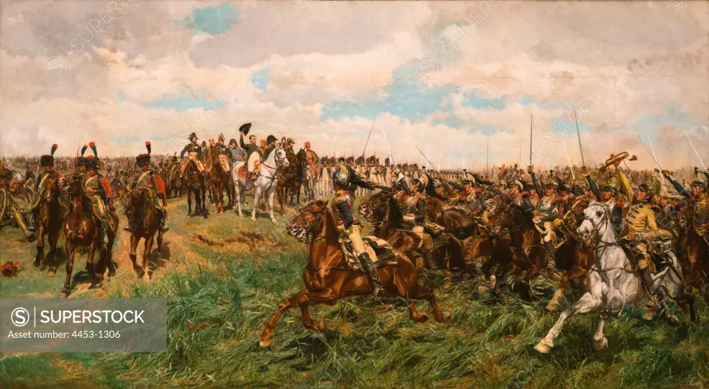 Ernest Meissonier; French; 1815-1891; 1807; Friedland; Ca. 1861-75; Oil on canvas.