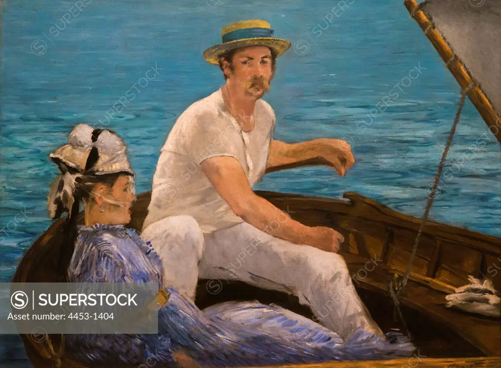 Edouard Manet; French; Paris 1832-1883 Paris; Boating; 1874; Oil on canvas.
