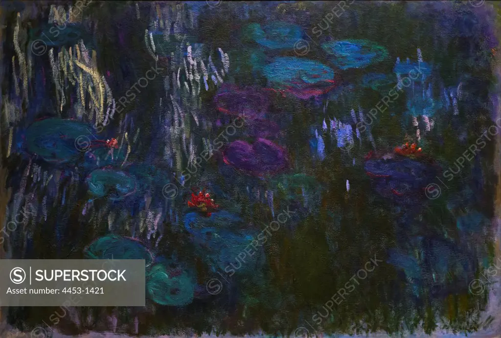 Claude Monet; French; Paris 1840-1926 Giverny; Water Lilies; Oil on canvas.