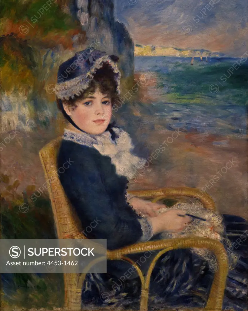 Auguste Renoir; French; 1841-1919; By the Seashore; 1883; Oil on canvas.