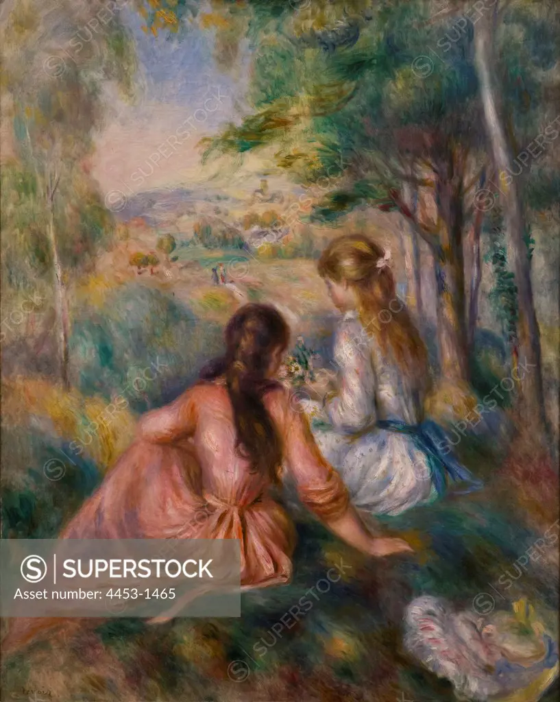 Auguste Renoir; French; 1841-1919; In the Meadow; 1888-92; Oil on canvas.