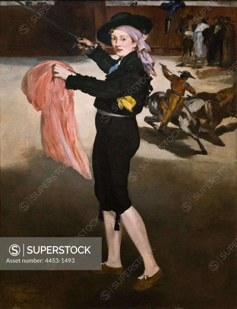 Edouard Manet French; 1832-1883 Mademoiselle V. in the Costonee of an Espada; 1862 Oil on canvas.