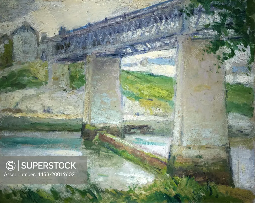 Bridge in Spain by George Elmer Browne (1871 - 1946); Oil on canvas; Circa 1908 