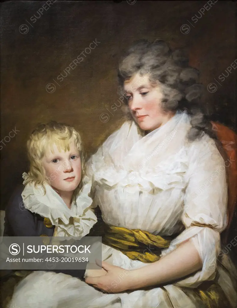 Lady Harriet Don with Son by Sir Henry Raebone (1756 - 1823) ; Oil on canvas; Circa 1800 
