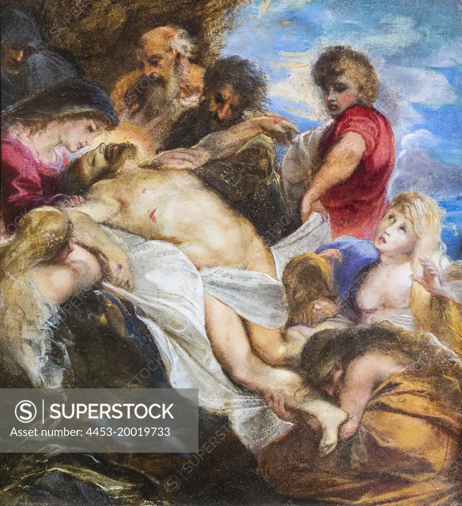The Lamentation of Christ by Petrus Paulus (Peter Paul) Rubens; Oil on copper; c.1605