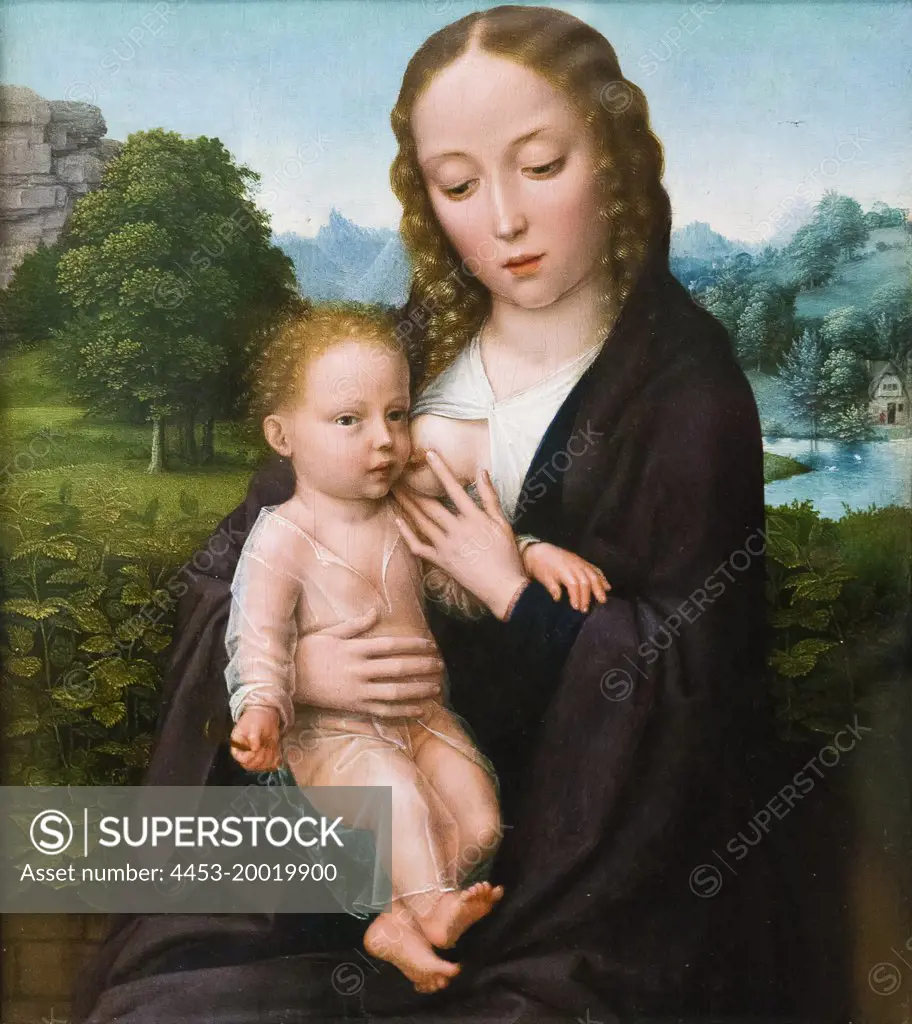 Virgin and Child by Attributed to Simon Bening (1483/84 - 1561); Oil on wood; circa 1520