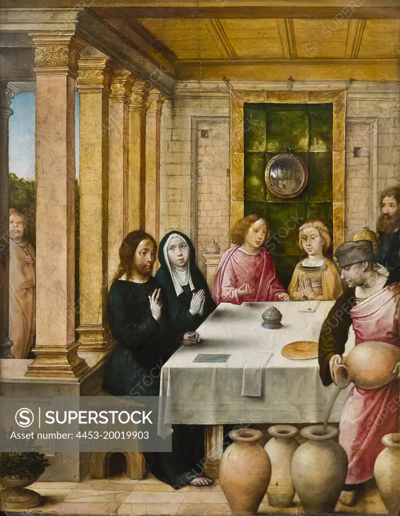 Marriage Feast at Cana by Juan de Flandes (died 1519); Oil on wood; circa1500 - 1504