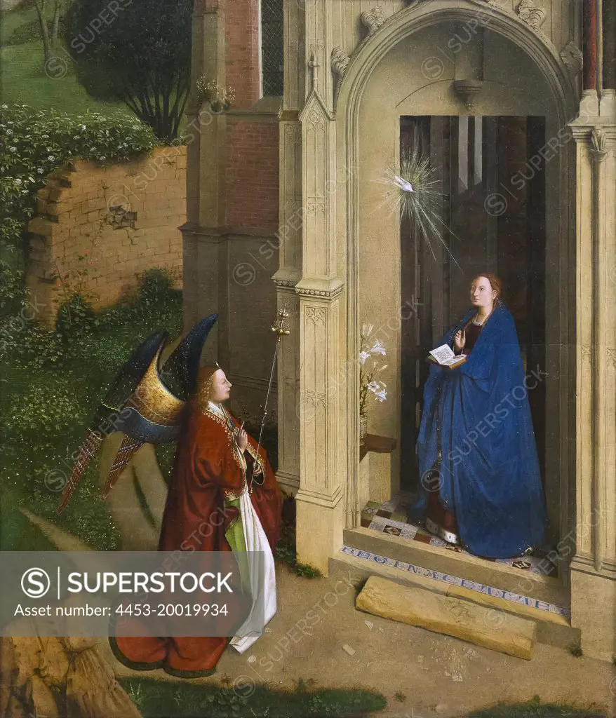 Annunciation Attributed to Petrus Christus (died 1475/76); Oil on wood; circa 1450
