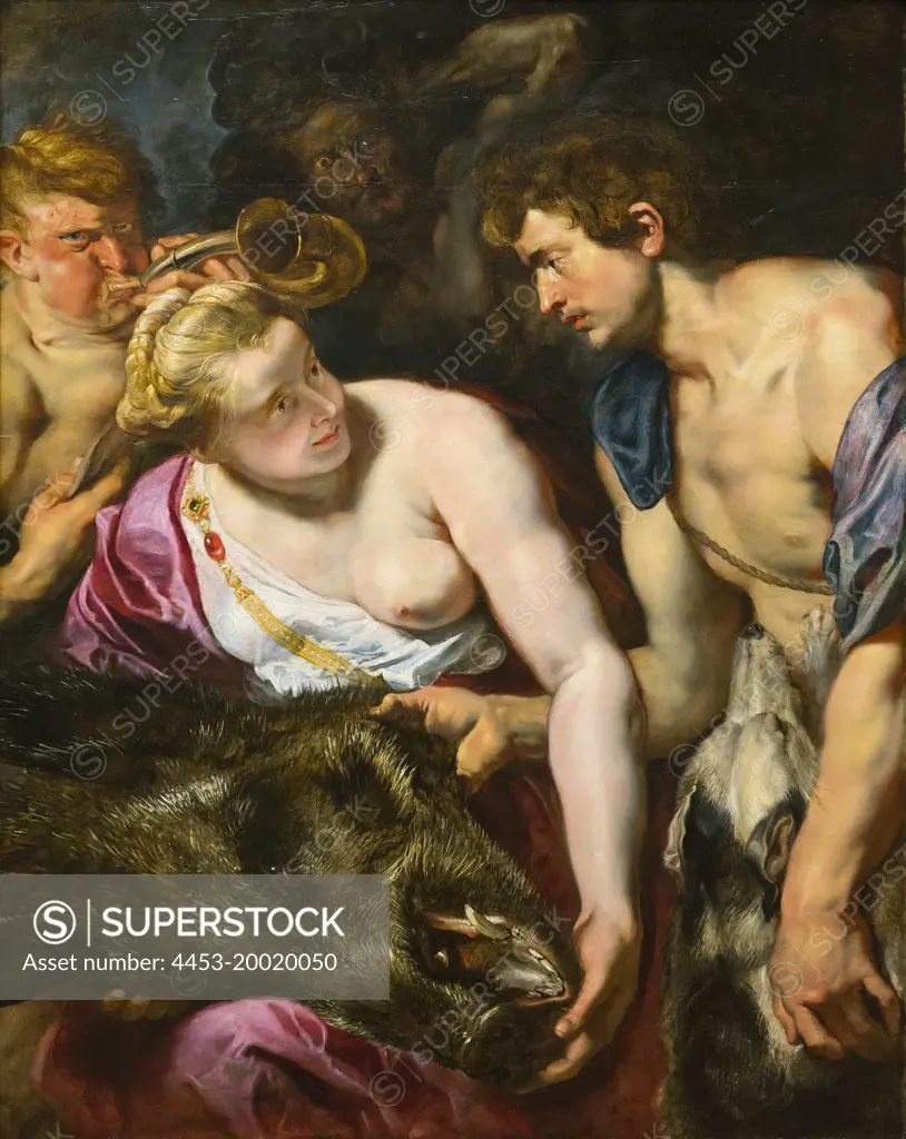 Atalanta and Meleager by Peter Paul Rubens; Oil on wood; circa 1616