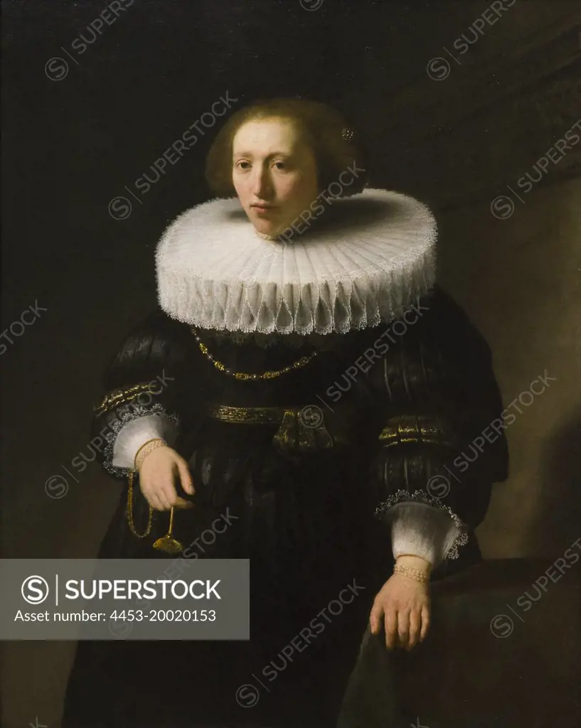 Portrait of woman; probably member of Van Beresteyn family by Rembrandt (Rembrandt van Rijn; 1606 - 1669); oil on canvas; 1632